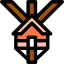 Linear Color Types of houses icon 64x64